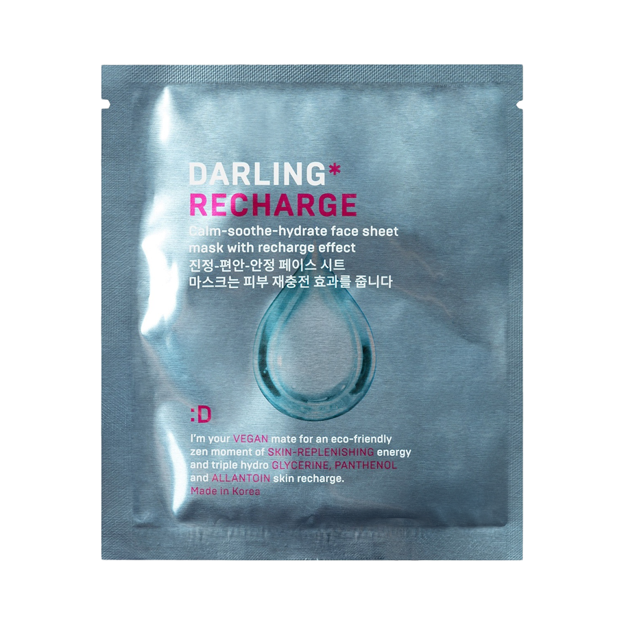 DARLING* Маска тканевая RECHARGE с тройным эффектом: расслабление, смягчение, свежесть