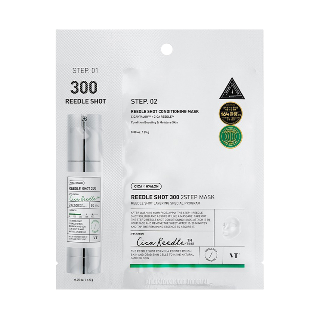 VTCosmetics Маска интенсивная двухфазная с микроиглами Cosmetics Reedle Shot Condit 300hl 2step Mask