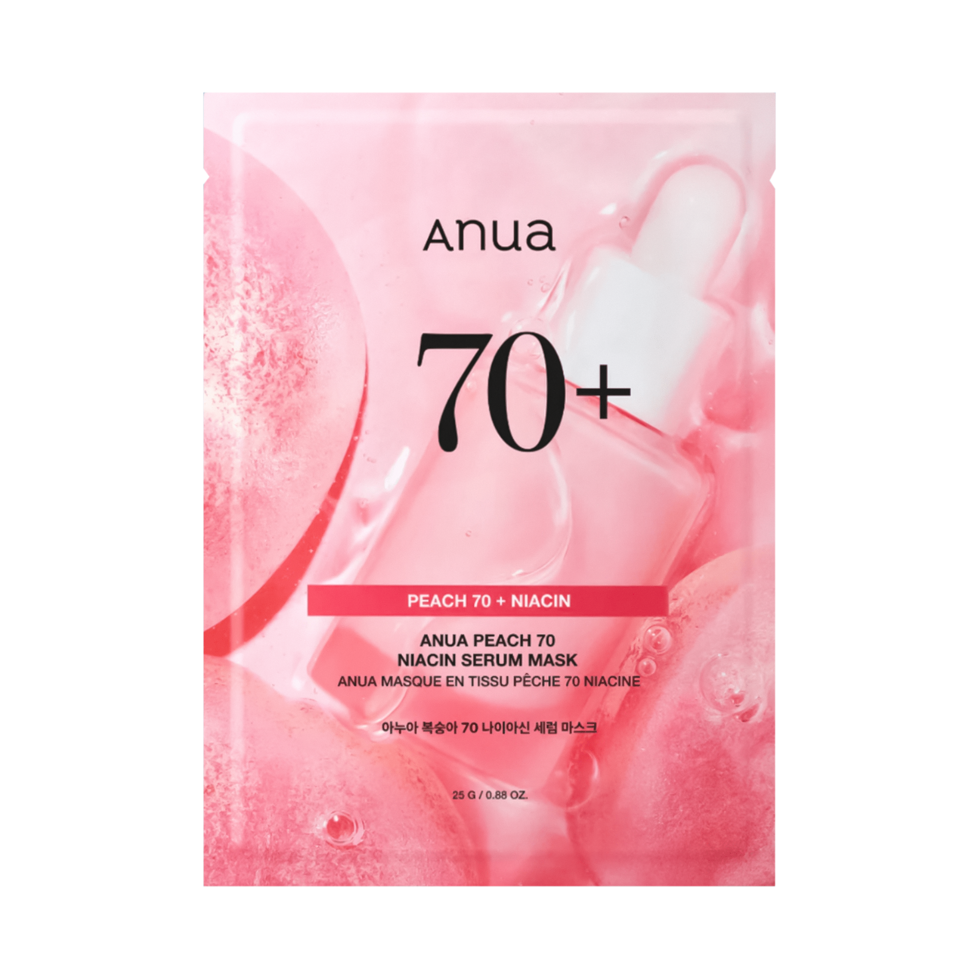 ANUA Маска тканевая для лица с экстрактом персика и ниацинамидом Peach 77 Niacin Enriched 25 мл