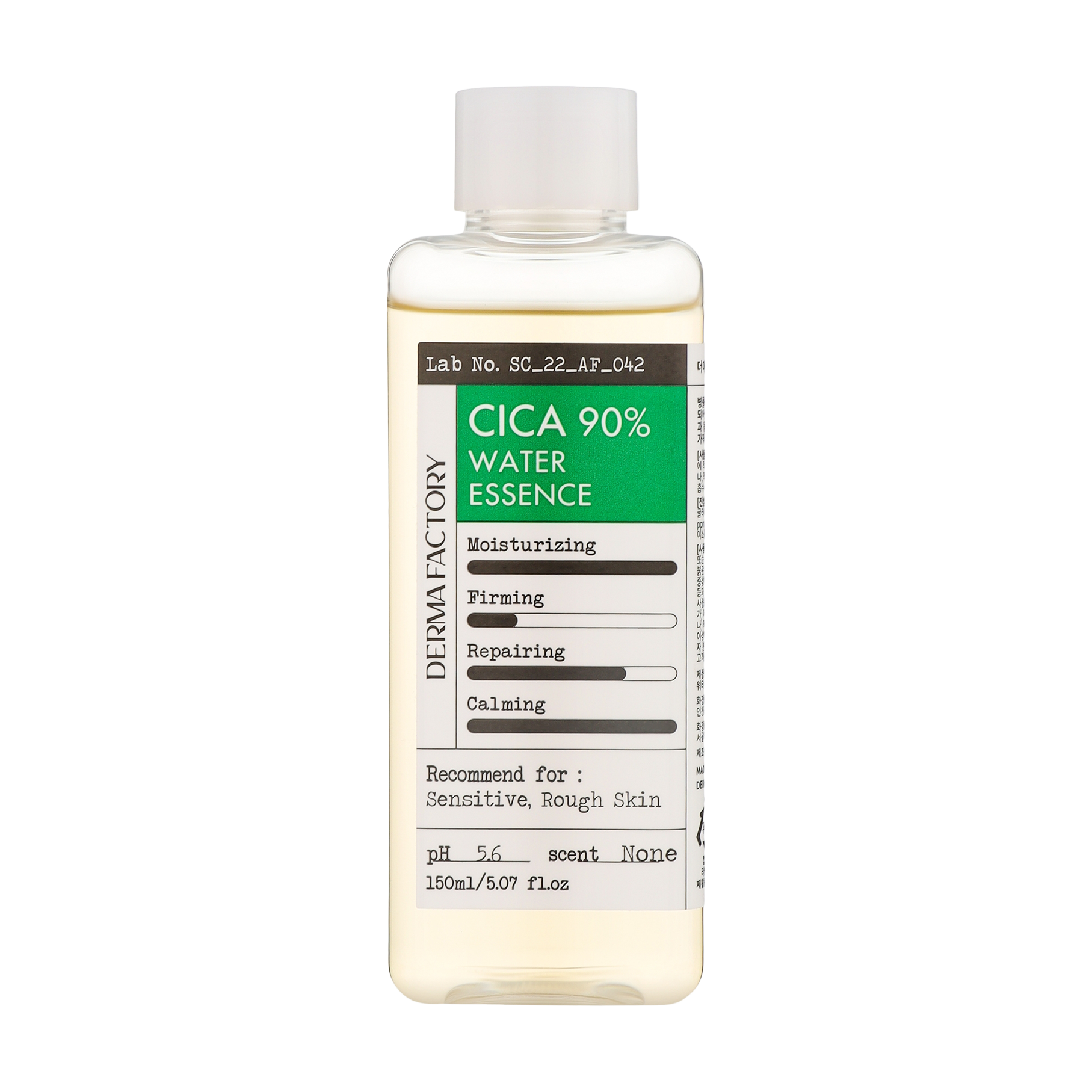 DERMA FACTORY Тонер-эссенция успокаивающая с Центеллой Cica 90% Water Essence, 150 