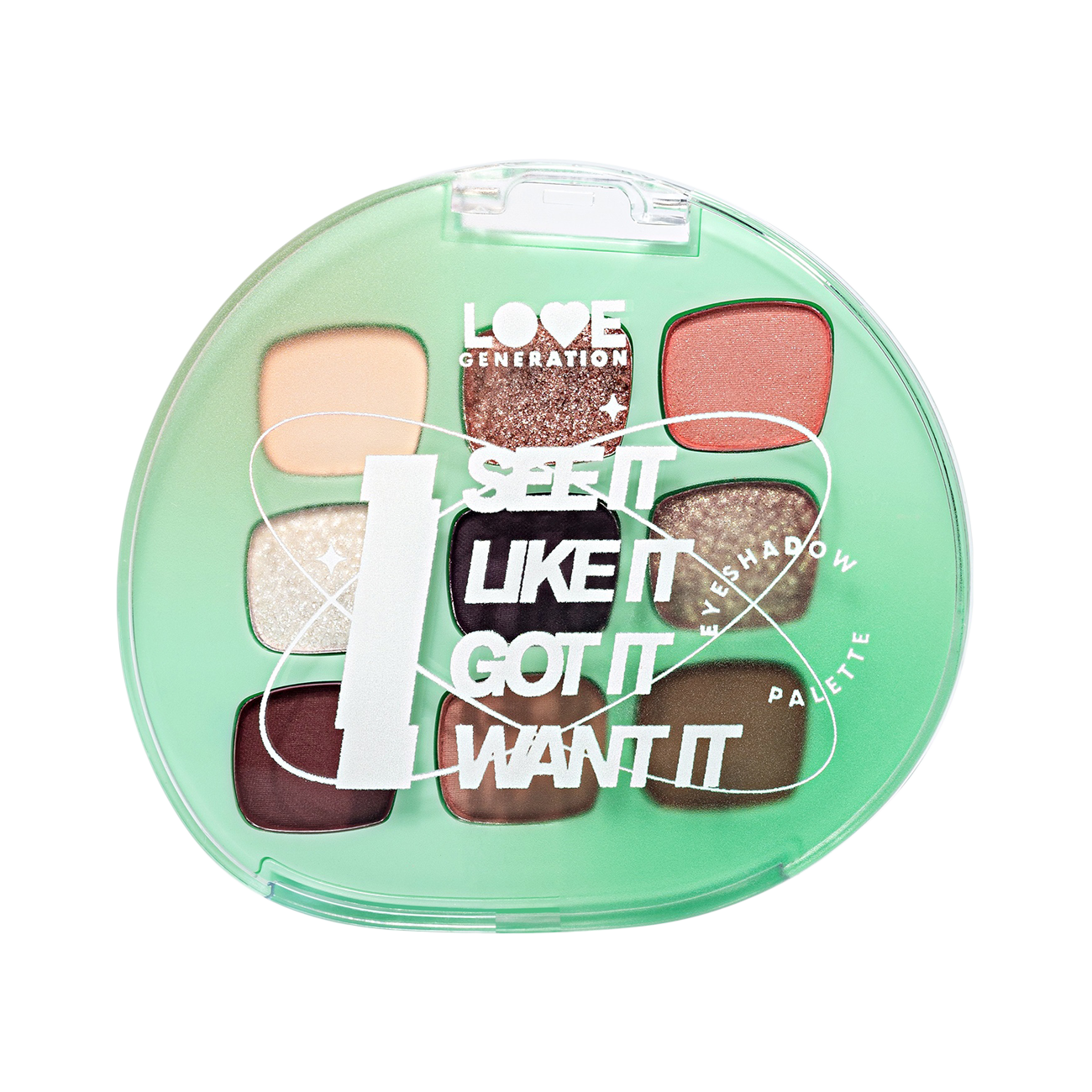 LOVE GENERATION Палетка теней д/век "I see it I like it I want it I got it" Love Gen №1