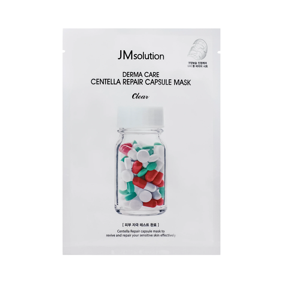 JMsolution Маска тканевая c центеллой Derma Care Centella Repair Capsule Mask 30 мл 