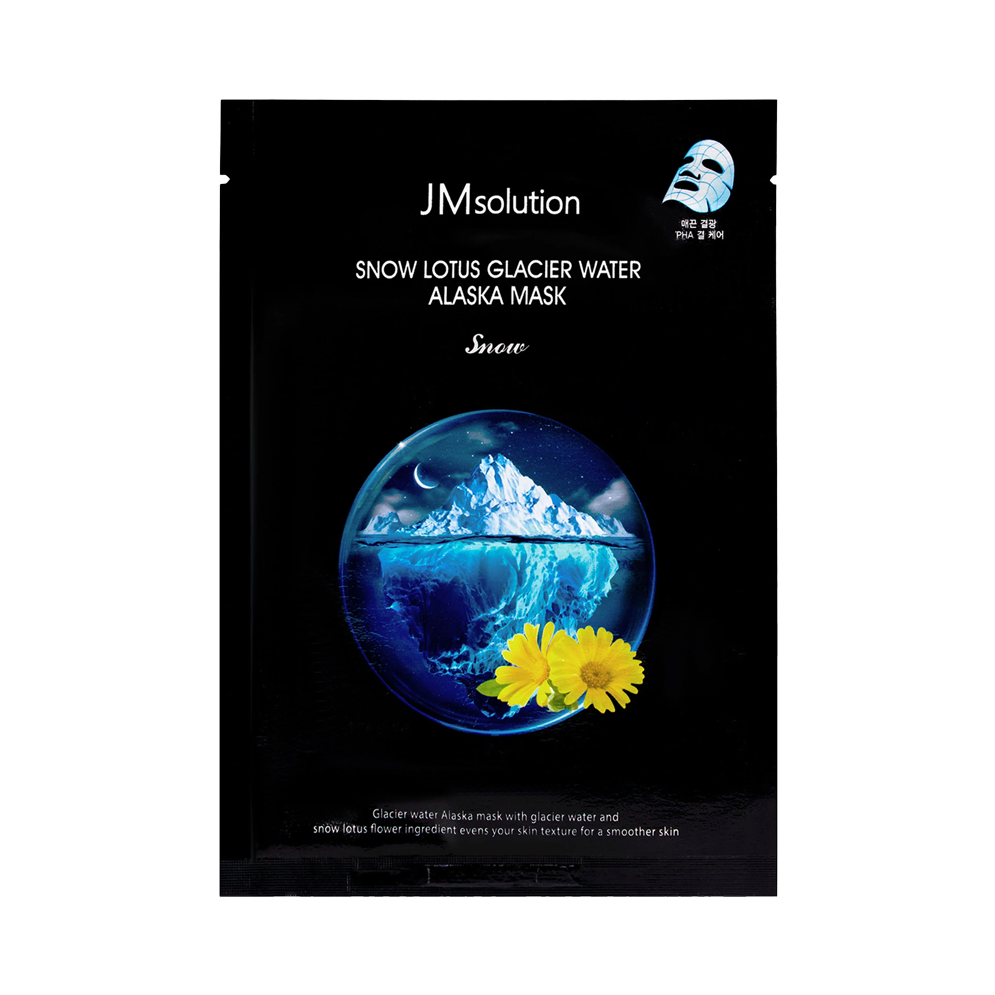 JMsolution Маска тканевая увлажняющая с экстрактом лотоса Snow lotus Glacier Water 30 мл 