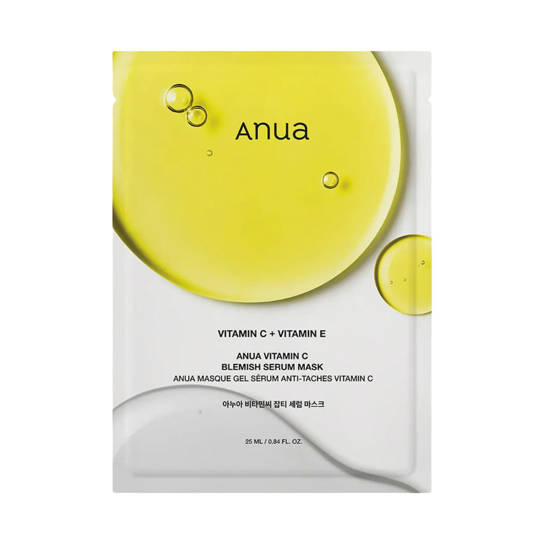 ANUA Маска тканевая для лица осветляющая с цитрусовыми экстрактами Green Lemon Vita C Blemish 25 мл