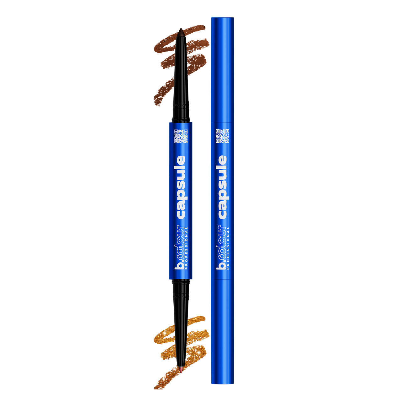 B.COLOUR PRO Карандаш для глаз с шиммером smoky eyes 2в1 / 04 Rich bronze,1*0,1 г