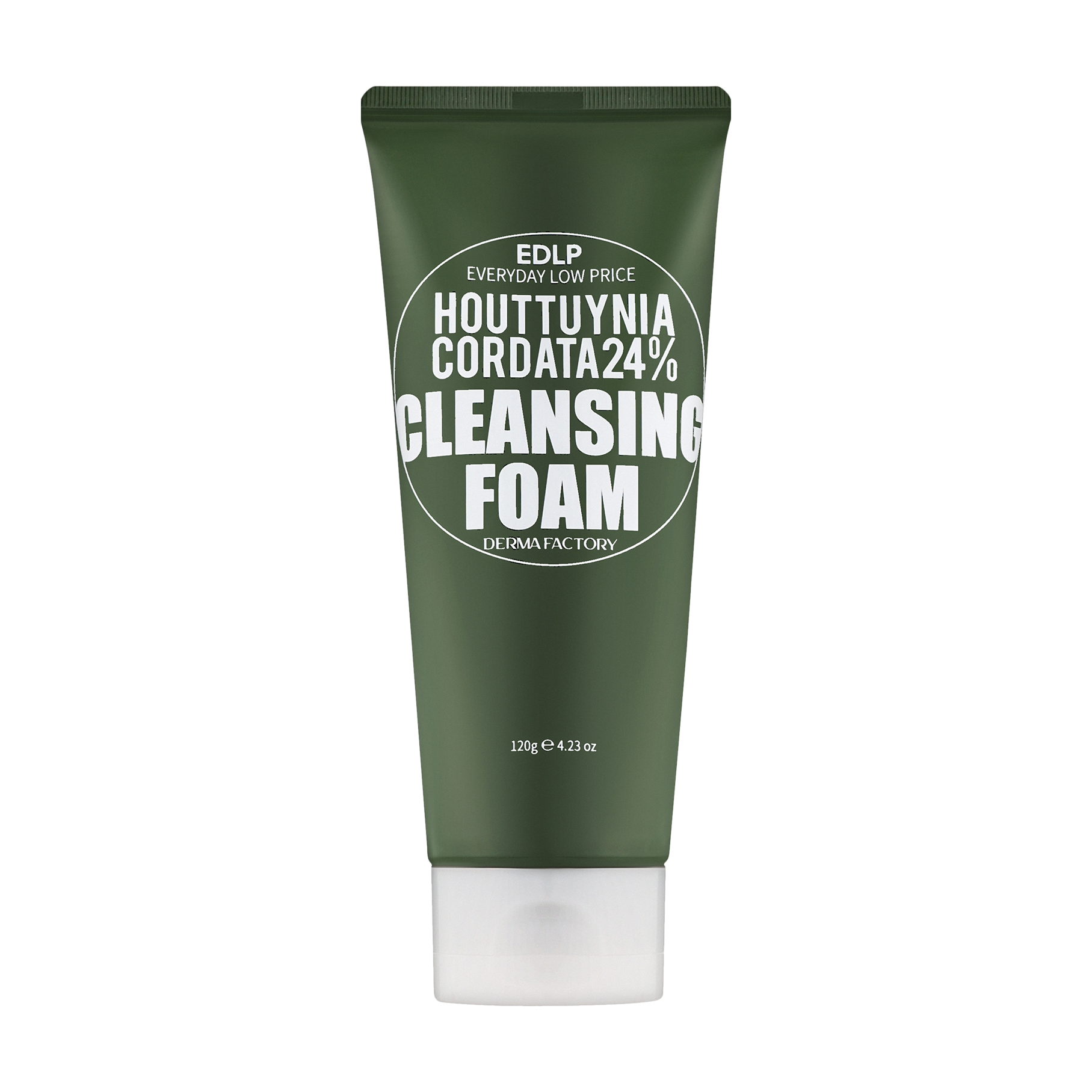 DERMA FACTORY Пенка очищающая для лица Houttuynia Cordata 24% Cleansing Foam 120 м