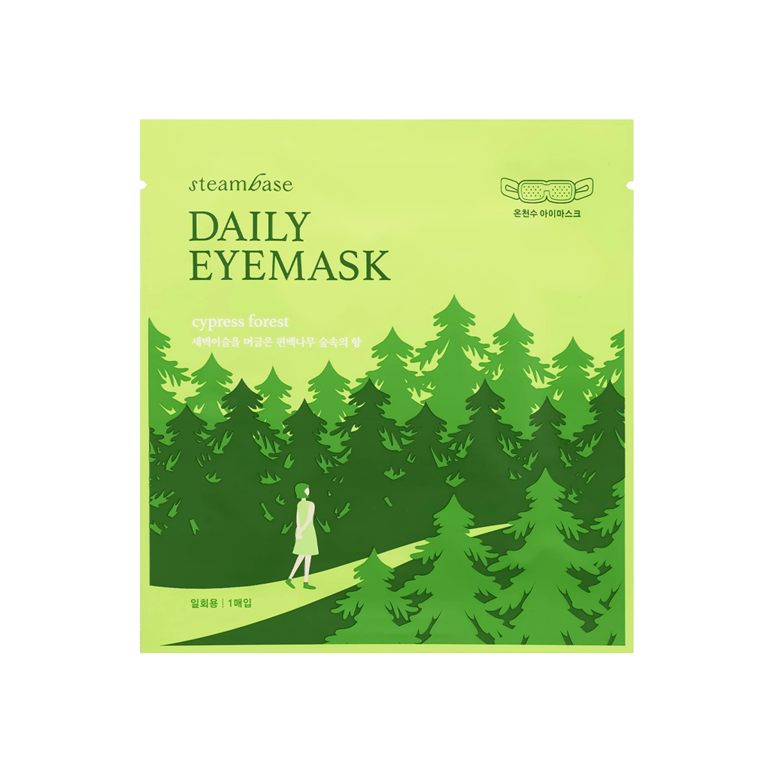 STEAMBASE Маска паровая для глаз Кипарисовый лес Daily Eye Mask Cypress Forest