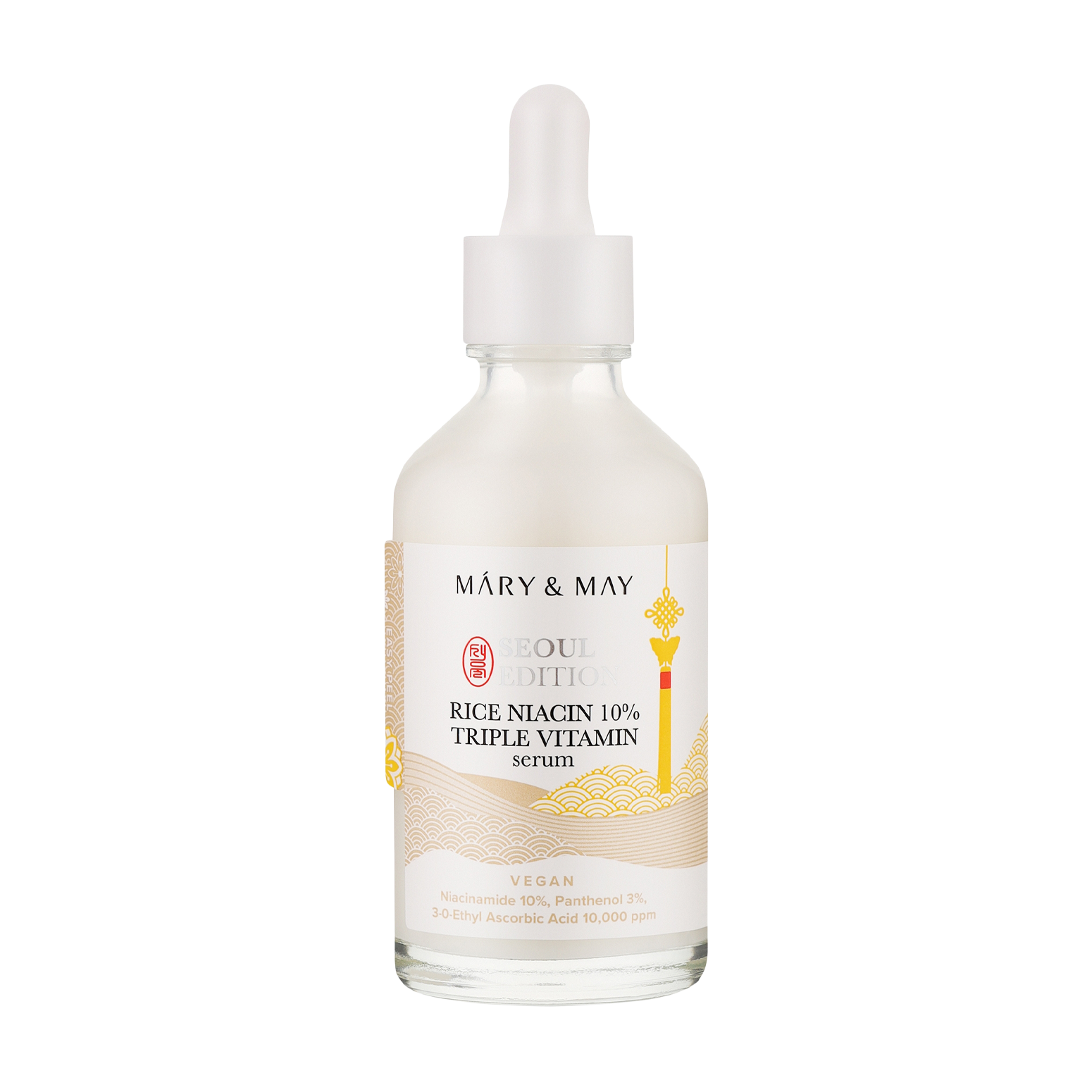 MARY&MAY Сыворотка рисовая с ниацинамидом Rice Niacin 10% Triple Vitamin Serum 80 мл