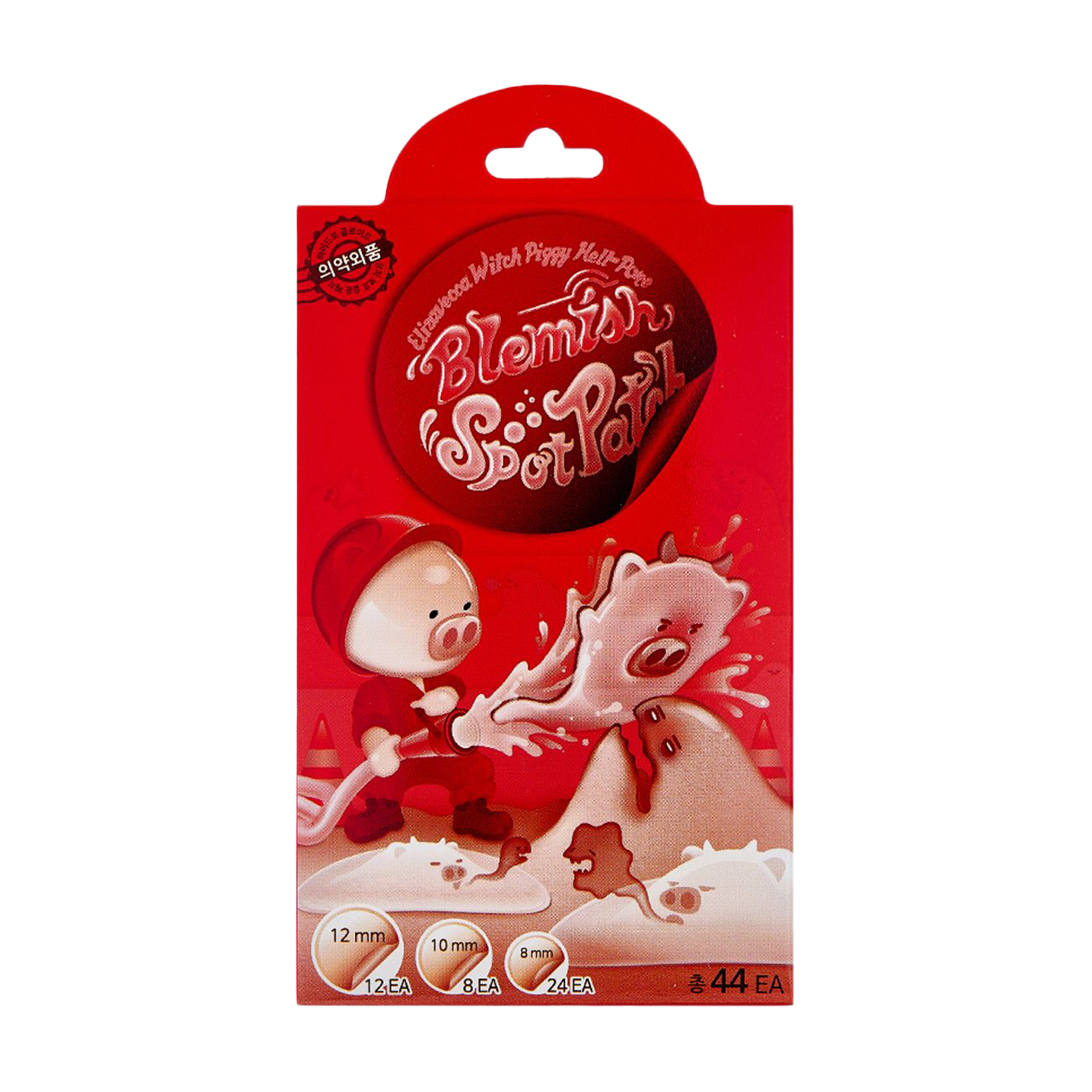 ELIZAVECCA Пластыри от воспалений и акне Witch Piggy Hell-Pore Blemish Spot Patch, 44 шт 