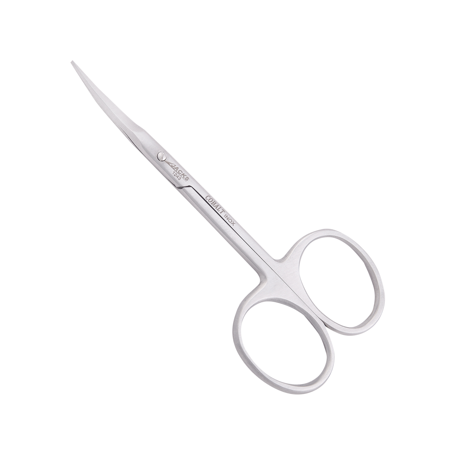 JACKS BEAUTY Ножницы J-1243 SP(Р\3)(J2),10см,для кутикулы загнутые,матовые,Classic,Ручная заточка