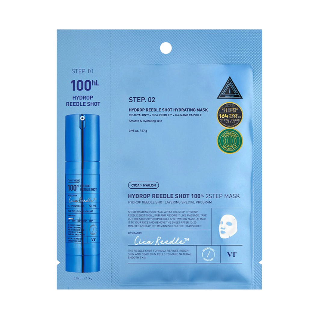 VTCosmetics Маска двухфазная с микроиглами Cosmetics Hydrop HL Reedle Shot100 2Step
