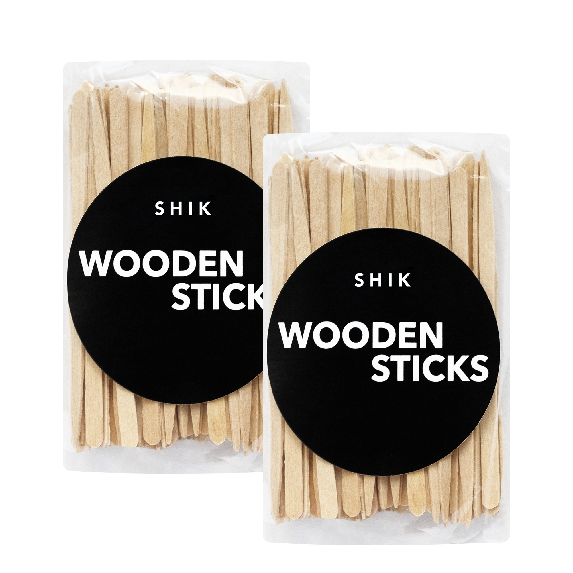 SHIK ШПАТЕЛИ для воска деревянные Wooden Sticks 100 шт Фото (миниатюра) 1