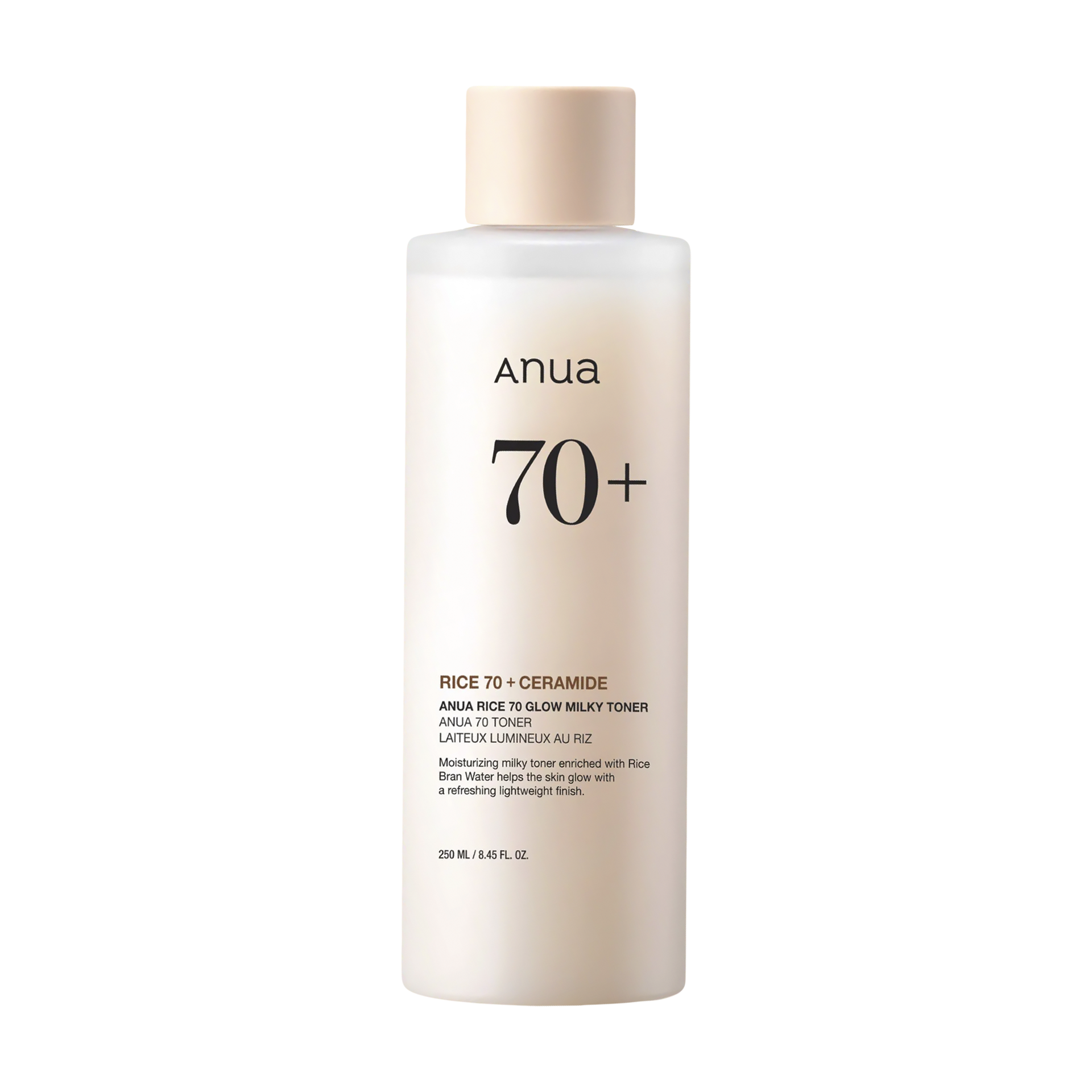 ANUA Тонер молочный с рисовым экстрактом и керамидами Rice 70% Glow Milky Toner 250 мл