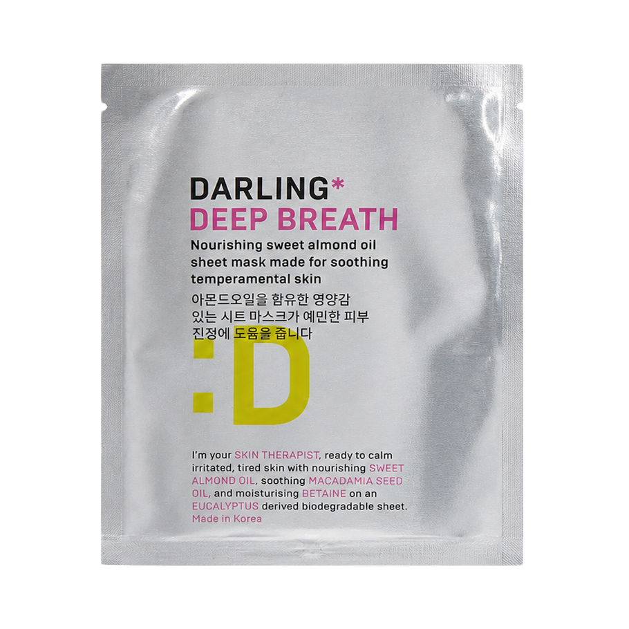 DARLING* Маска тканевая DEEP DREATH питательная с маслом сладкого миндаля сужающая поры