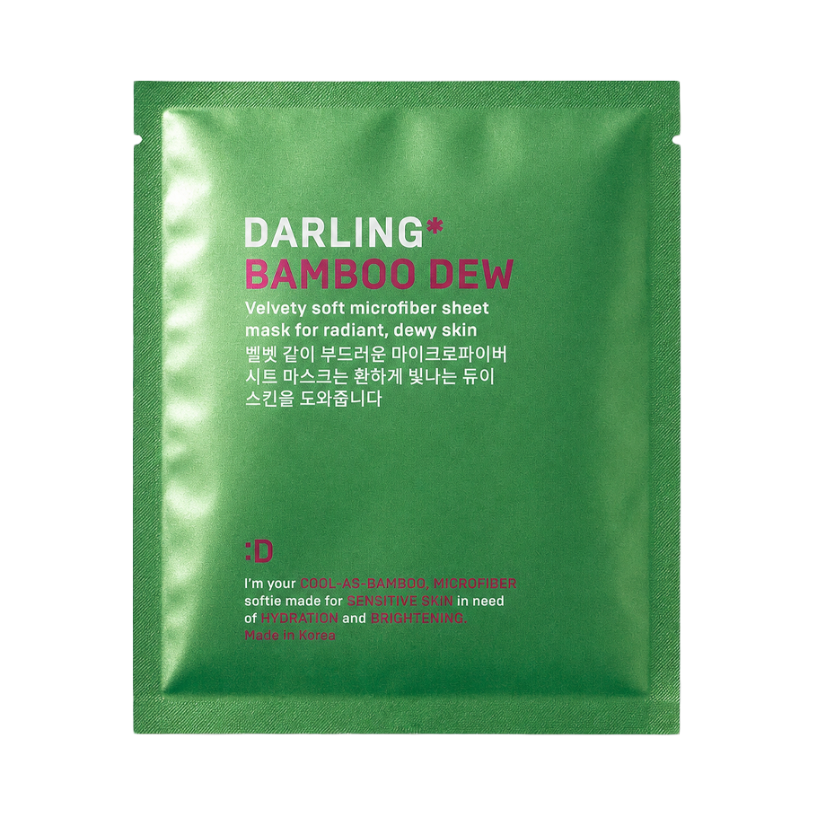 DARLING* Маска тканевая BAMBOO DEW ультрамягкая для сияющей и увлажненной кожи