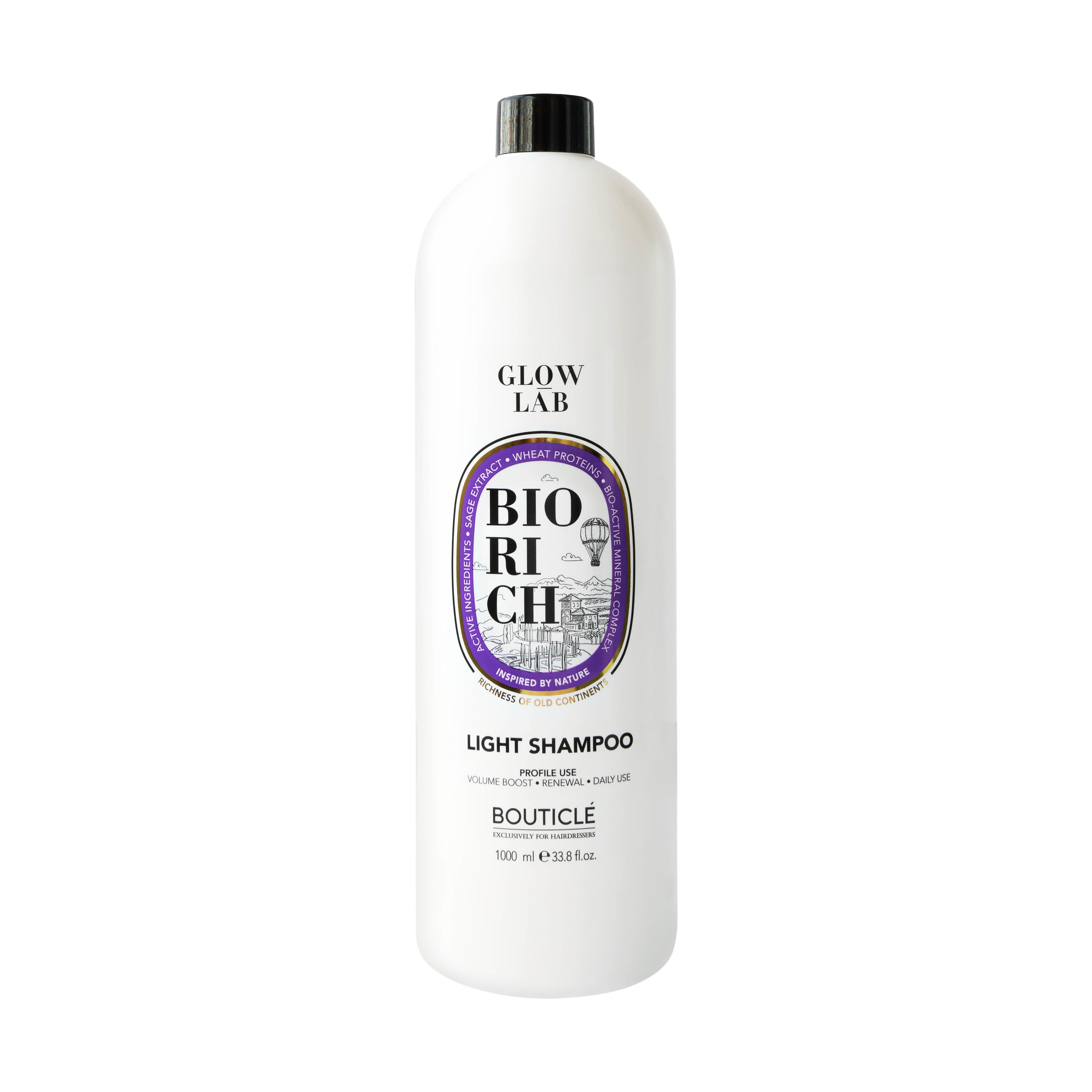 BOUTICLE Шампунь для поддержания объёма для волос всех типов Boirich Light Shampoo 1000 мл