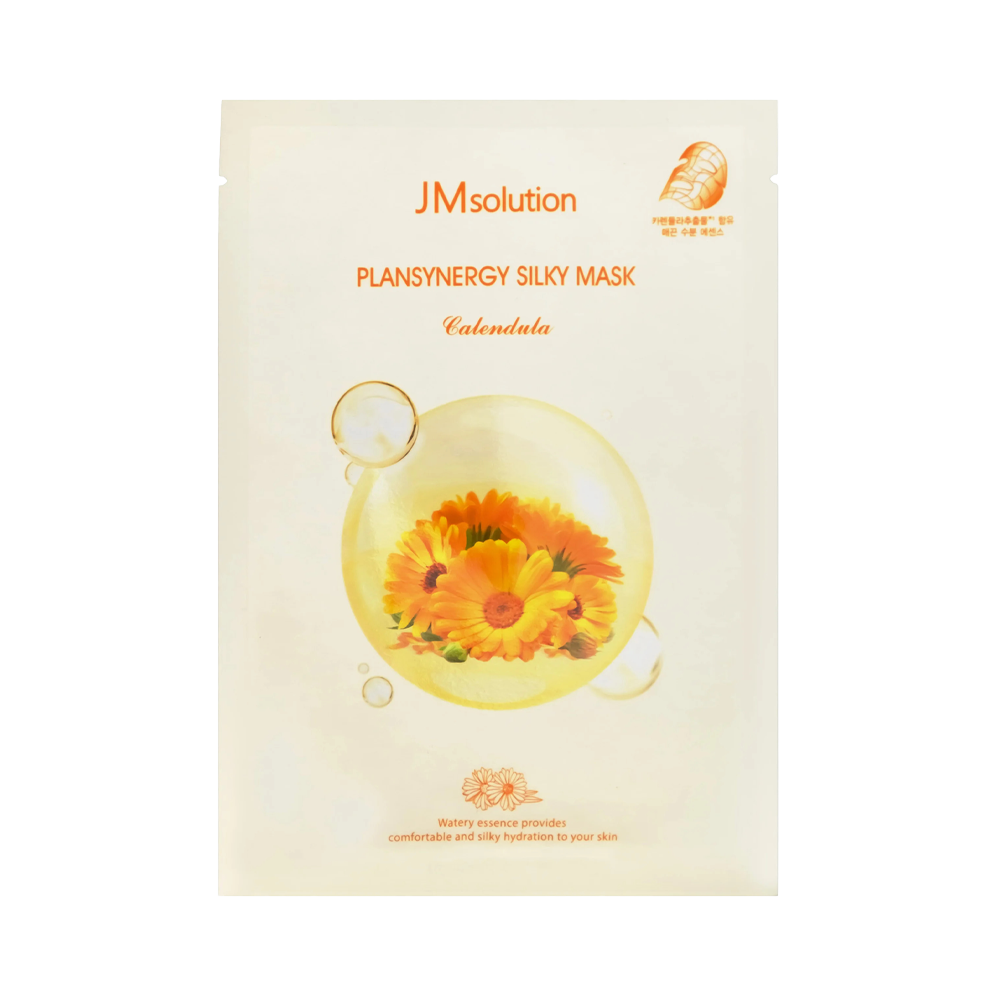JMSolution Маска тканевая успокаивающая с календулой Plansyenergy Silky Mask Calendula 30 мл 