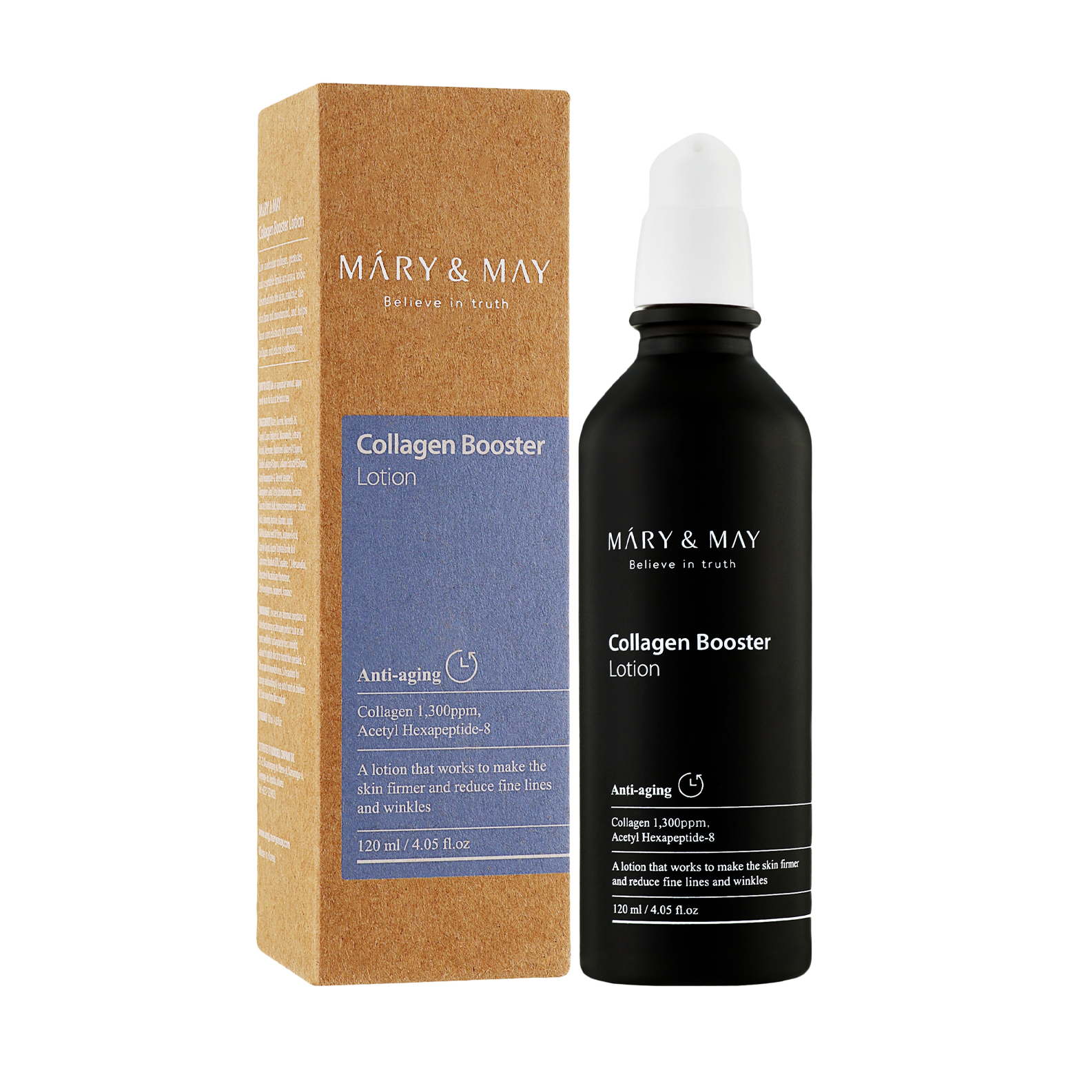 MARY&MAY Лосьон-бустер для лица УКРЕПЛЯЮЩИЙ/КОЛЛАГЕН Collagen Booster Lotion 120 мл