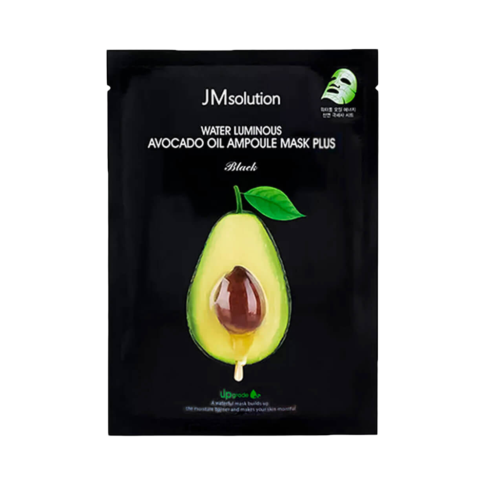 JMsolution Маска тканевая ультратонкая питательная с авокадо Water Luminous Avocado Oil Ampoule Mask