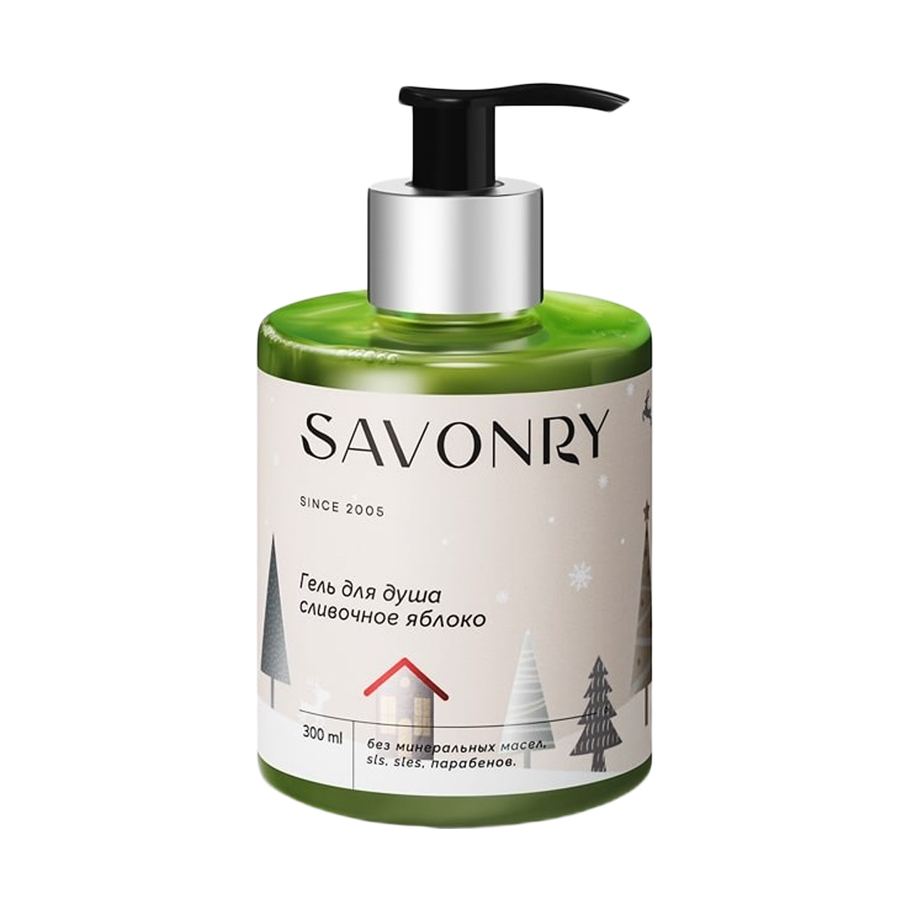 SAVONRY Гель для душа Сливочное яблоко, 300 мл 