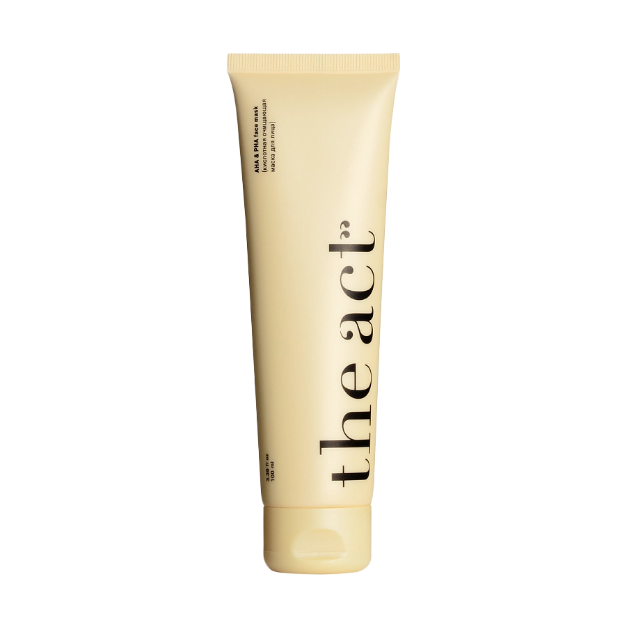 THE ACT Маска кислотная очищающая для лица (AHA & PHA face mask), 100 мл